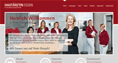 Desktop Screenshot of hautaerztin-essen.de