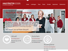 Tablet Screenshot of hautaerztin-essen.de